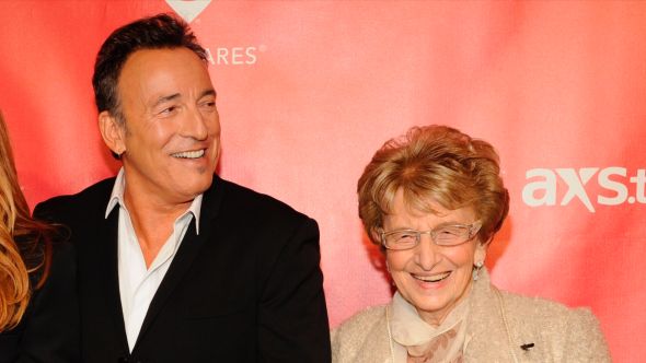 Bruce Springsteen with his mother Adele Springsteen
