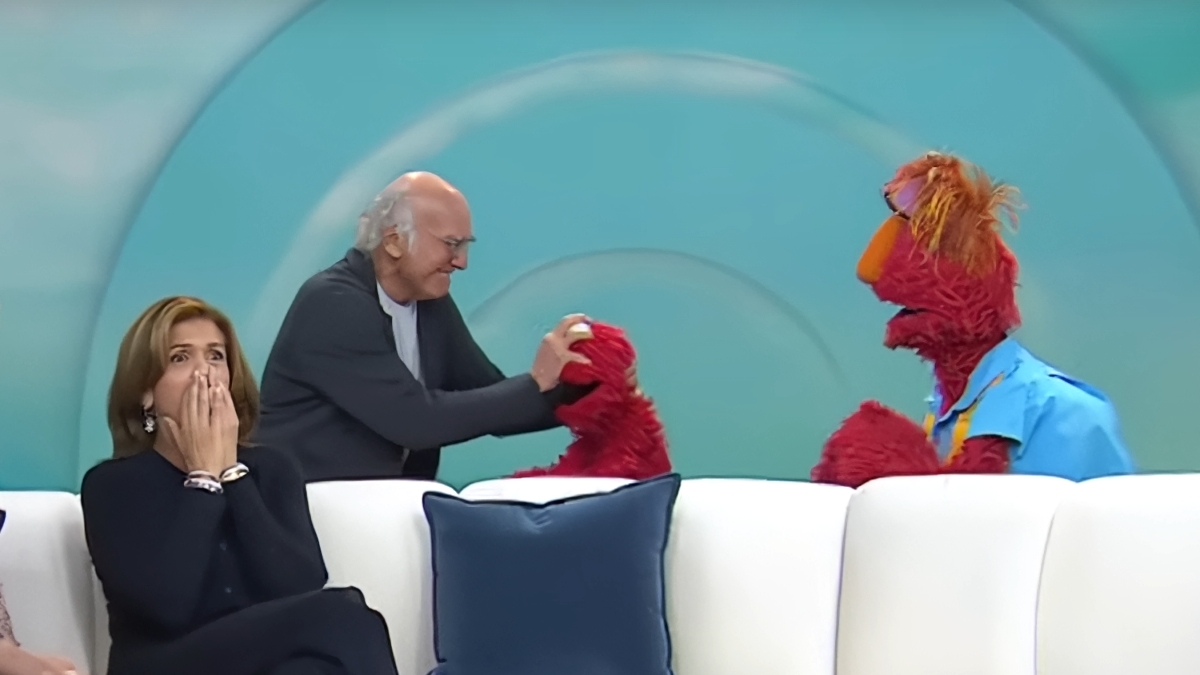 Larry David Pummels Elmo on Live TV: “Somebody Had to Do It!”