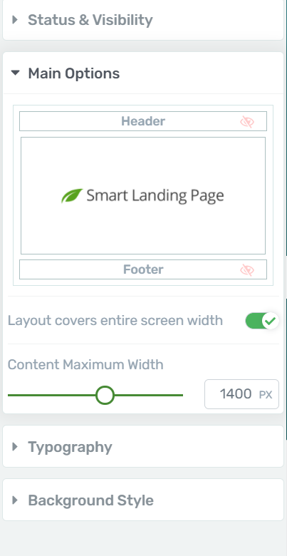 Page Settings Content Width Thrive Architect